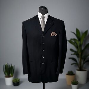 Elegant Black Men's Dress Blazer